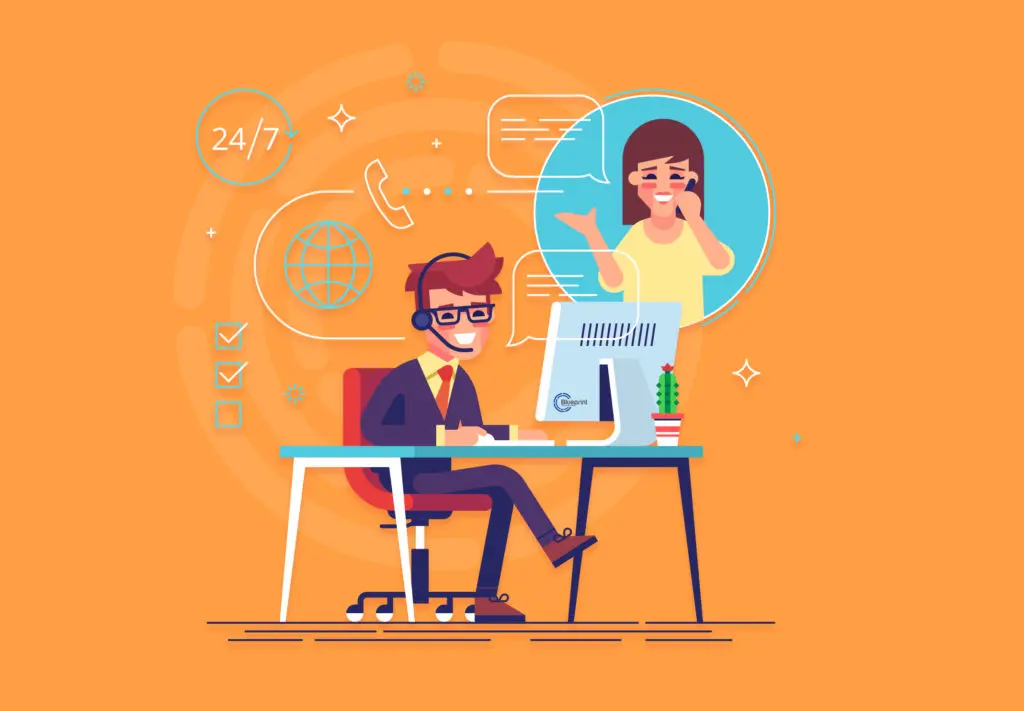 Blueprint Business Solutions Corp remote CSR team delivering outsourced customer service solutions for Dallas TX companies across multiple support channels
